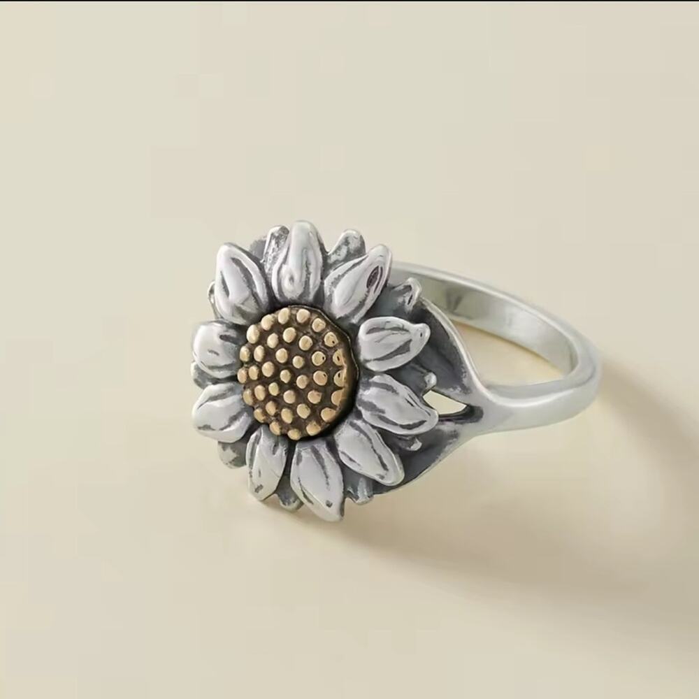 James Avery Wild Sunflower Ring SIZE 9 - Picture 11 of 15
